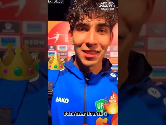 BOYMURODOV U20 ASIAN CUP UZBEKISTAN