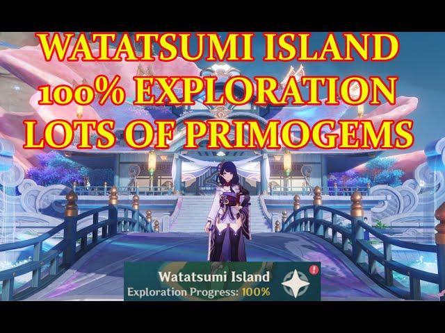 WATATSUMI ISLAND 100 EXPLORATION COMPLETE CHEST GUIDE (+TIMESTAMP) GENSHIN IMPACT