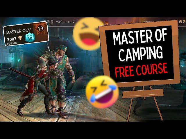 Teaching World no. 1 camper How to camp  Odyssey Camper vs master camper || Shadow Fight 4 Arena