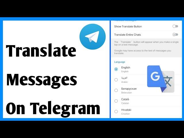 How To Translate Messages On Telegram