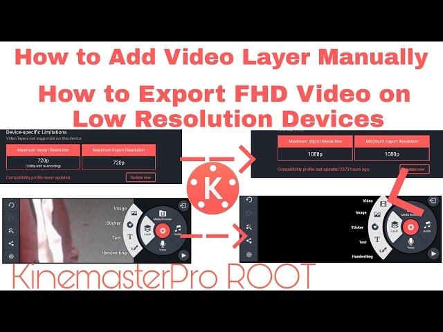 Kinemaster Pro how to add Video Layer manually Any Version