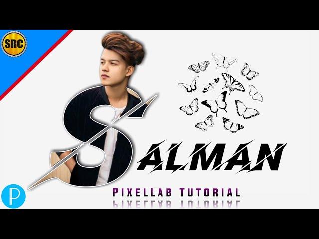 Name Text Photo Editing | Pixellab Editing Tutorial | Letter Portrait | Raza Editing Zone