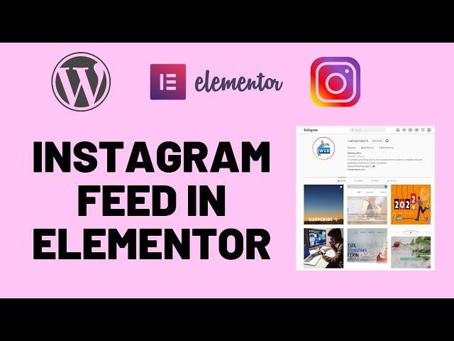 How To Add Instagram Feed in Elementor - 2024