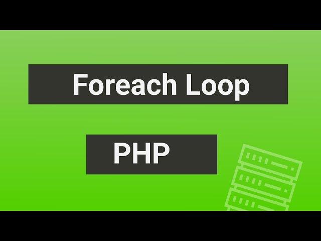 PHP foreach loop