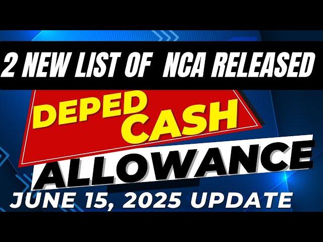 LIST OF SDO WITH RELEASED NCA FOR CASH ALLOWANCE JUNE 15, 2025