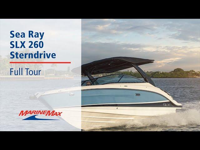 Sea Ray 2023 SLX 260 Sterndrive Full Tour