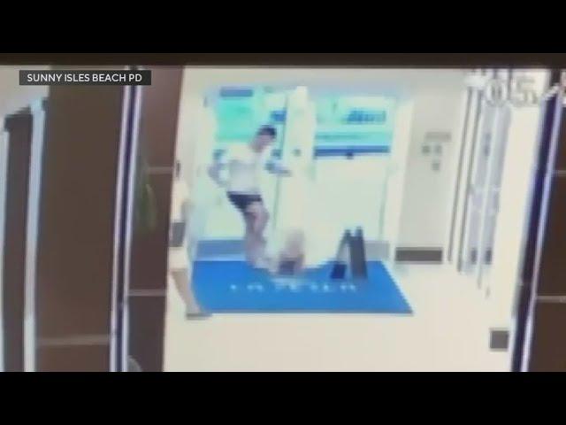 Father caught on camera kicking, dropping toddler daughter to ask judge for bond