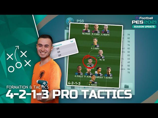 PES 2021 | 4-2-1-3 Pro Tactics - Most Used by PRO PLAYERS!