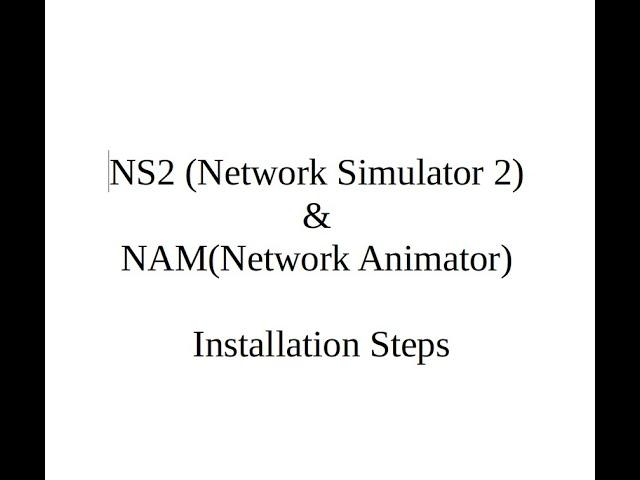 NS2 Installation on Ubuntu 18.04