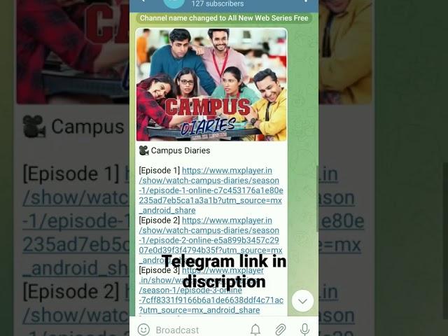 Download New Web Series On Telegram for Free 