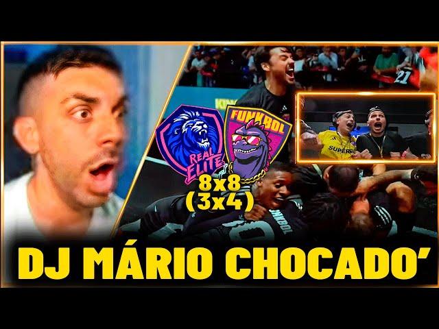 REAÇÕES DO DJ MÁRIO a HISTÓRICA VITÓRIA DO FUNKBOL CONTRA O REAL ELITE na KINGS LAEGUE BRASIL
