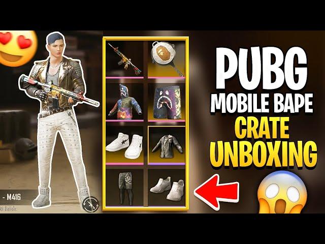 PUBG Mobile BAPE CRATE - Premium Crate - $250 - Premium Crate - BAPE MIX CAMO HOODIE - SHORTS & PAN