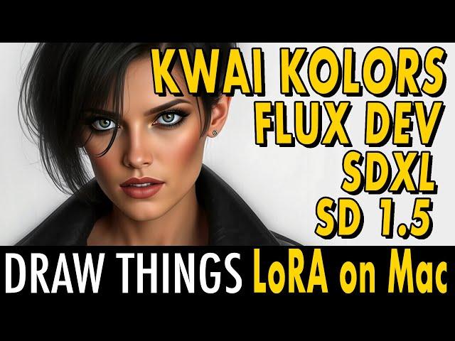 DRAW THINGS – LoRA on Mac: Flux Dev, Kwai Kolors, SDXL & SD1.5