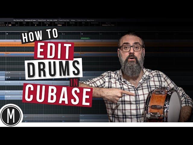 How to EDIT DRUMS in CUBASE 9.5 - mixdown.online