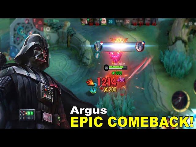 Argus Epic Comeback! Gameplay | Mobile Legends