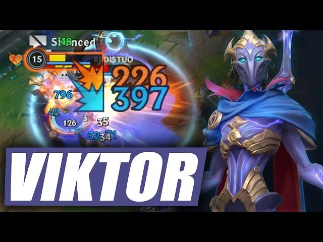 Wild Rift Viktor Gameplay (New Champion) Build & Runes