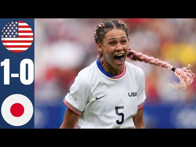 USA vs Japan | 1-0 | HIGHLIGHTS | Women's Football | Olympic Paris 2024 | USWNT vs Japan