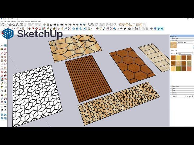 SketchUp Floor Tiles Generator Plugin