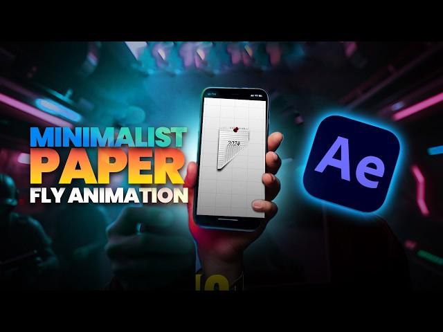 Make This Viral Minimalist Paper Fly Animation in Minutes! (Like Vox) in After Effects