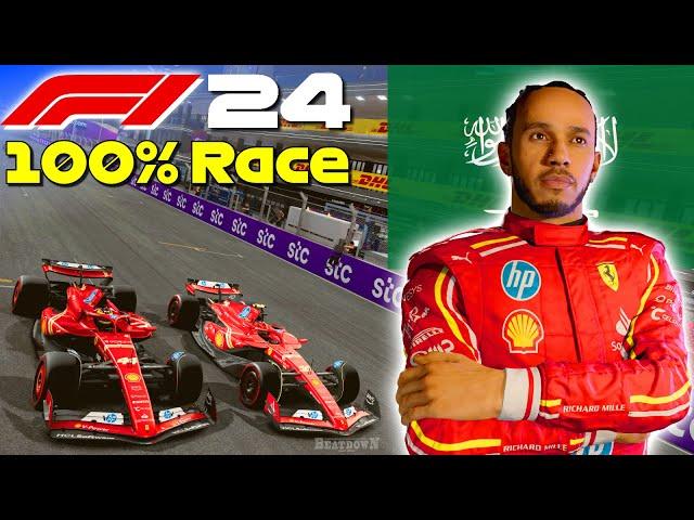 F1 24 - Hamilton Goes To Ferrari #2: 100% Race Jeddah