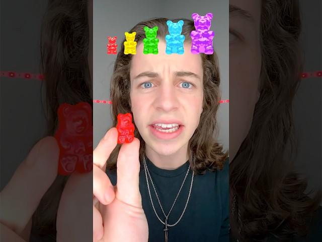 Tiny small gummy bear eating #mukbang #eating #food
