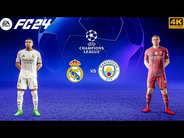 FC 24 - Real Madrid Vs Manchester City - Ft. Mbappe,Haaland | UEFA UCL 24/25 FINAL Match | 4K HDR