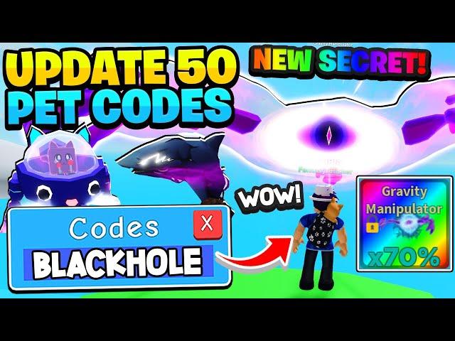 SECRET GRAVITY MANIPULATOR & FREE BLACK HOLE PET CODE IN ROBLOX CLICKER SIMULATOR