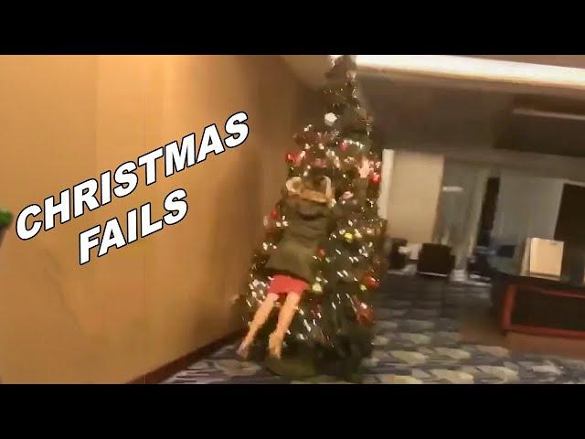 TRY NOT TO LAUGH WATCHING FUNNY CHRISTMAS FAILS VIDEOS 2023