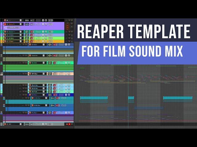 Sound Design For Visual Media Ep14: REAPER Template for Stereo Film Mix