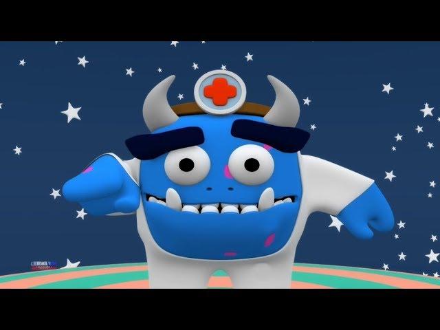 пять маленьких монстров | Хэллоуинская песня | Five Little Monsters | Kids Tv Channel Russia