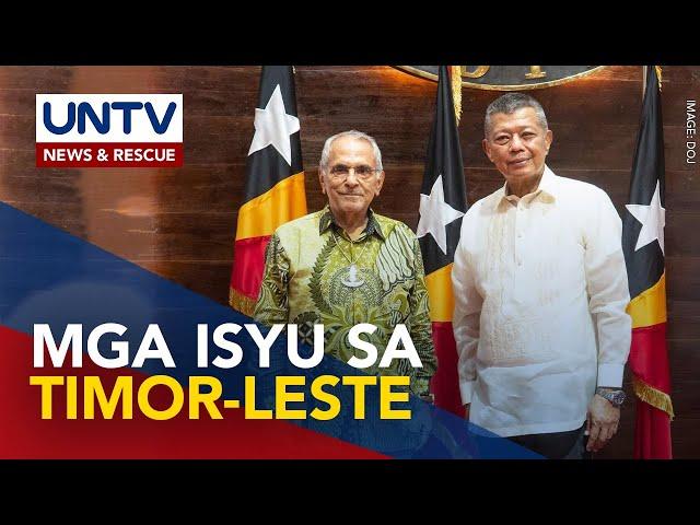 Isyu kay Arnie Teves at POGO ban, tinalakay sa pagbisita ni Justice Sec. Remulla sa Timor Leste