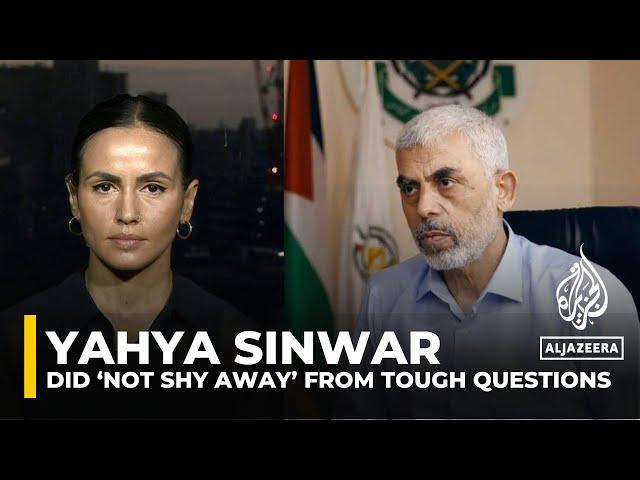 Sinwar did ‘not shy away’ from tough questions: Journalist