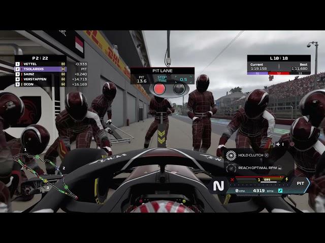 Canada F1 2020 - Overtaking Lewis Hamilton (overcut)