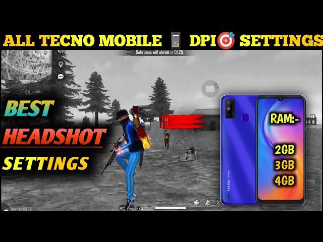 TECNO SPARK GO FREE FIRE SENSITIVITY || TECNO FREE FIRE HEADHSOT SETTINGS || DPI FOR TECNO ||