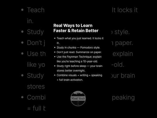 Real Ways to Learn Faster & Retain Better