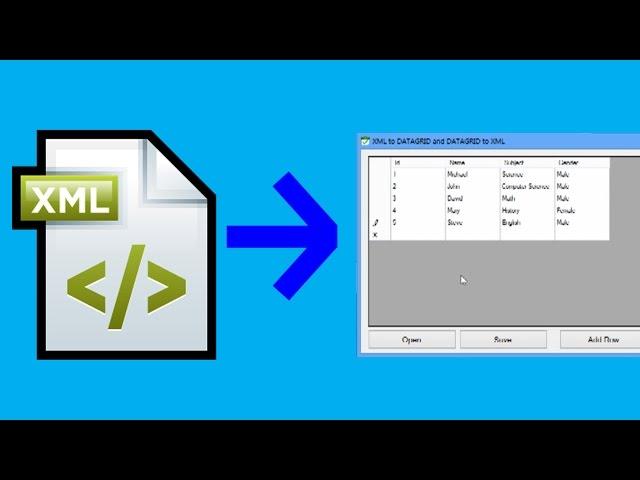 How to import and export XML into dataGridView in C#?