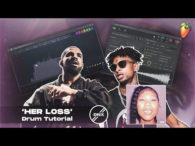 How to Make Beats for Drake & 21 Savage 'HER LOSS' | FL Studio Tutorial 2022