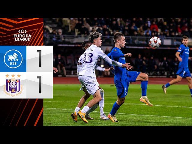 FC RFS 1:1 ANDERLECHT | HIGHLIGHTS | LABĀKIE MOMENTI | UEFA EUROPA LEAGUE