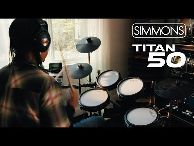 Simmons Titan 50 | 5-Piece Electronic Drum Kit with Mesh Heads