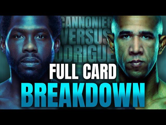 UFC Full Card Breakdown - Fight Night Cannonier vs Rodrigues