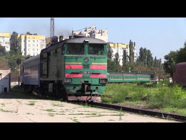 Тепловоз 3ТЭ10М-1104Б на ст. Кишинёв / 3TE10M-1104B at Chisinau station