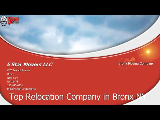 Top Relocation Company in Bronx NY - 5 Star Movers LLC