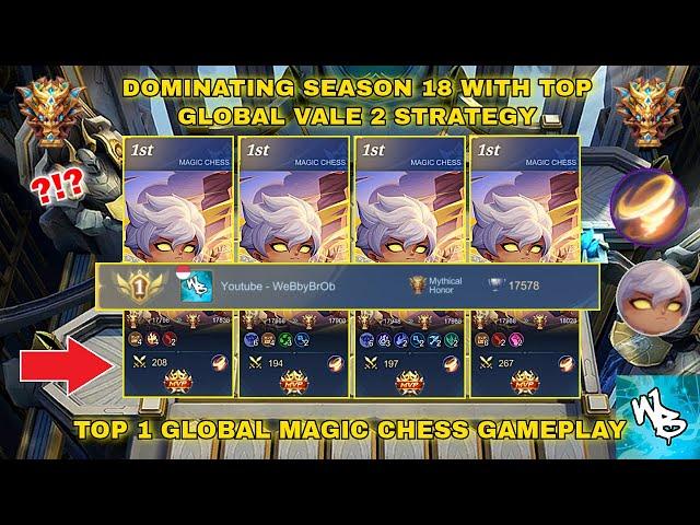 OVERPOWERED TOP GLOBAL VALE STRATEGY - MAGIC CHESS BEST SYNERGY - Mobile Legends Bang Bang