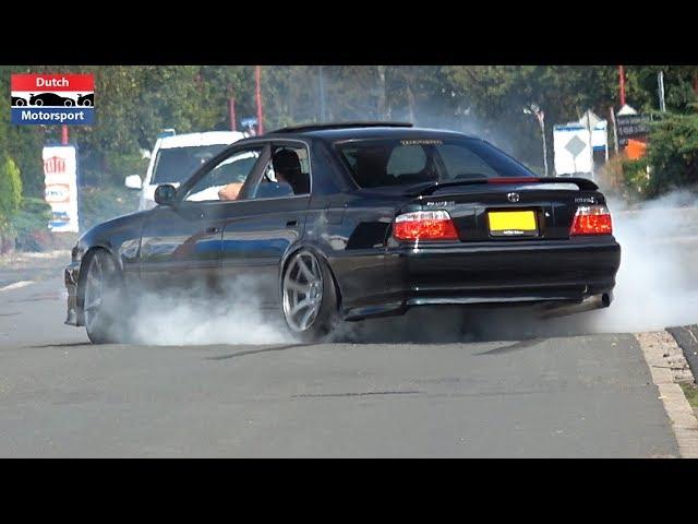 Toyota Chaser JZX100 w/ Straight Pipe - BURNOUTS & Loud Accelerations!