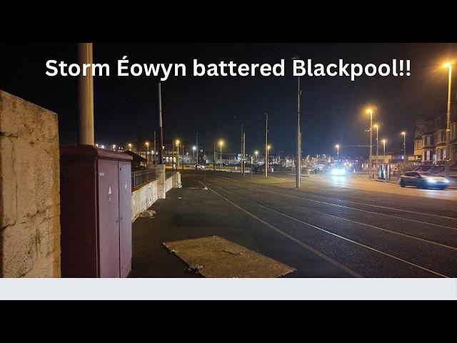 Storm Éowyn 'strongest storm' in 10 years, says Met Office batters Blackpool!