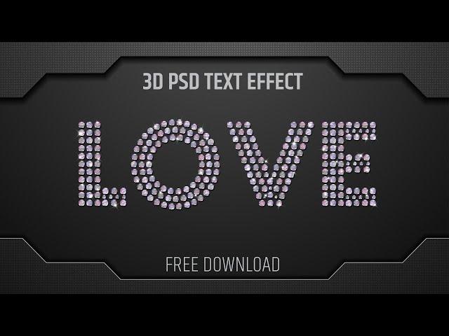 How to make 3D Diamond Text Effect  in photoshop | PSD  File Free Download  | Page - 224