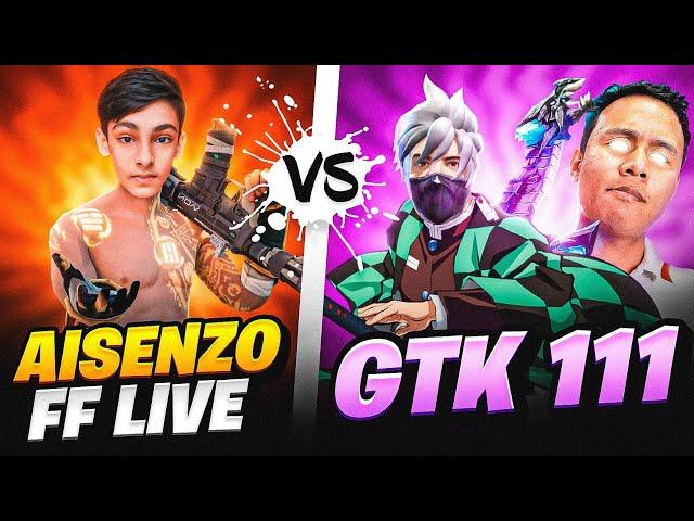 AISENZO FF  Vs TGR GTK111| 1vs1 Most Dangerous Match Ever  @TondeGamer @gtk111ff