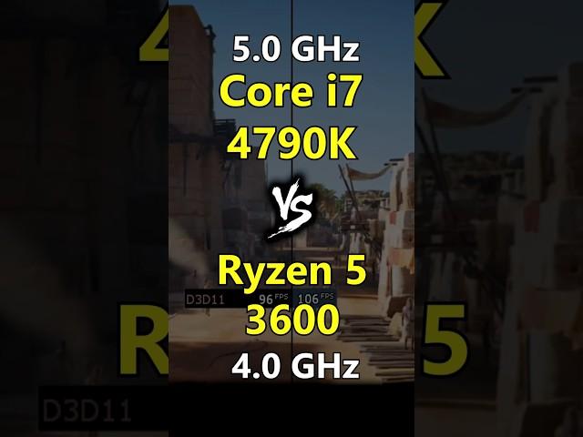 i7 4790k vs Ryzen 5 3600 Test in Games