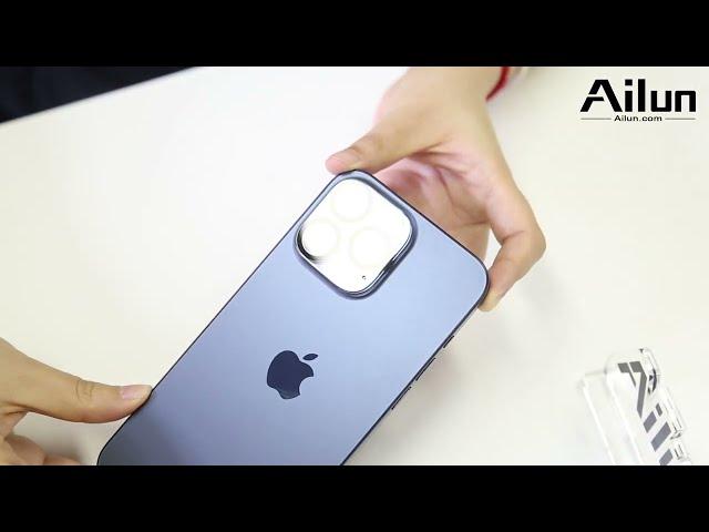 [Ailun] How to install screen & lens protector on iPhone 15 Pro/15 Pro Max (with Installation Frame)