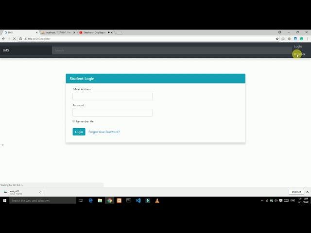 Basic LMS Project | Laravel Practise Project